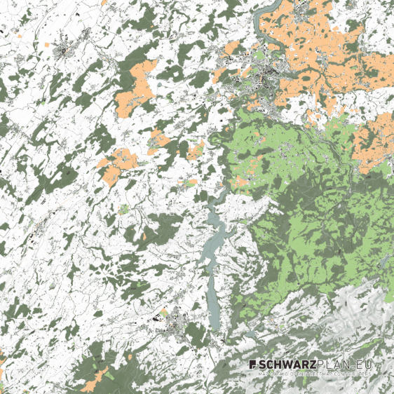 Lageplan vom Kanton Freiburg