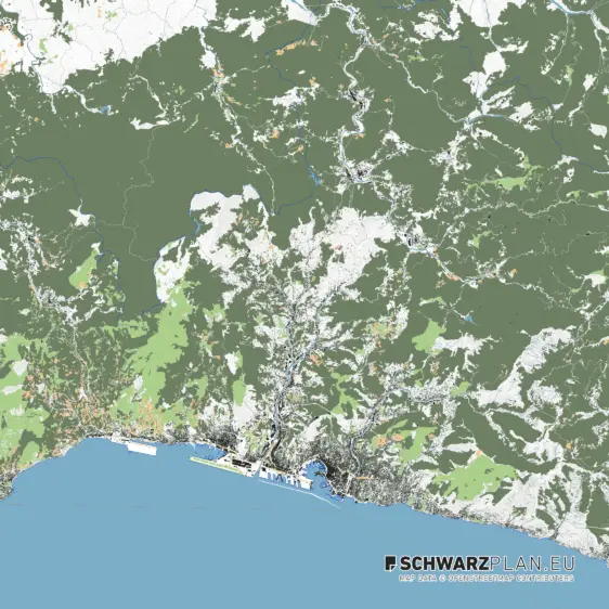 Lageplan von Genua