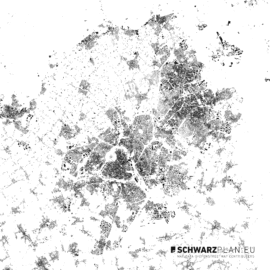 Schwarzplan von Lille