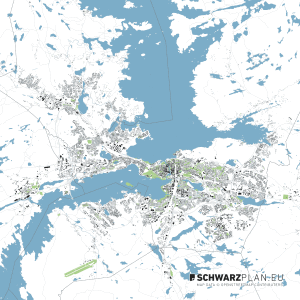 Schwarzplan von Tampere