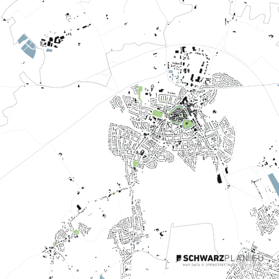 Schwarzplan von Wittmund