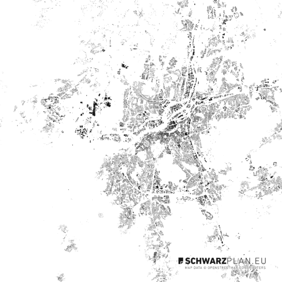 Schwarzplan von Goeteborg