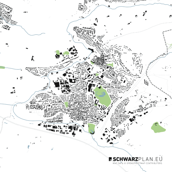 Schwarzplan von Leonberg