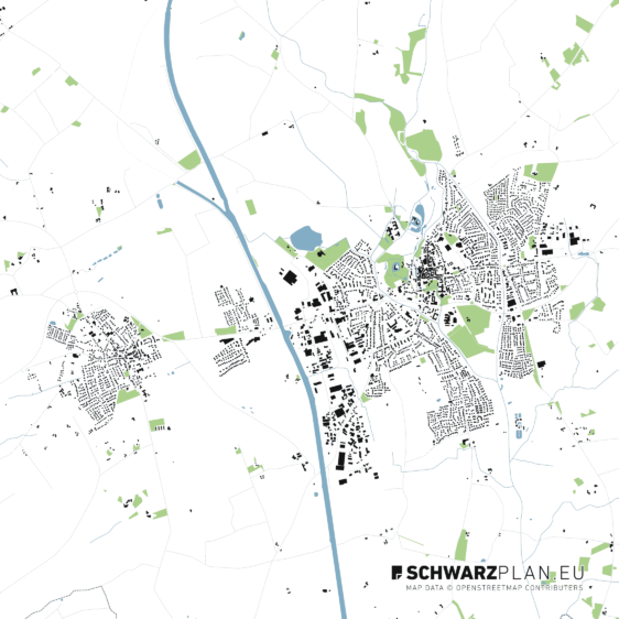 Schwarzplan von Lüdinghausen