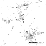 Schwarzplan von Rudolstadt, Saalfeld & Bad Blankenburg