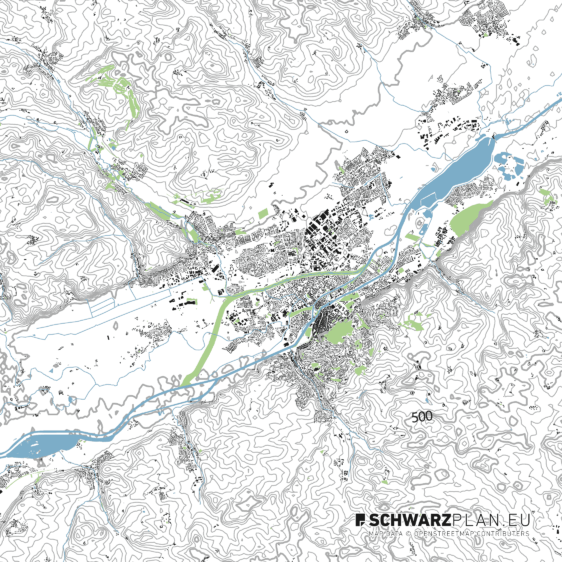 Lageplan von Landshut
