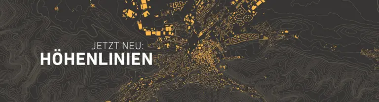 Lagepläne und Schwarzpläne mit Höhenlinien