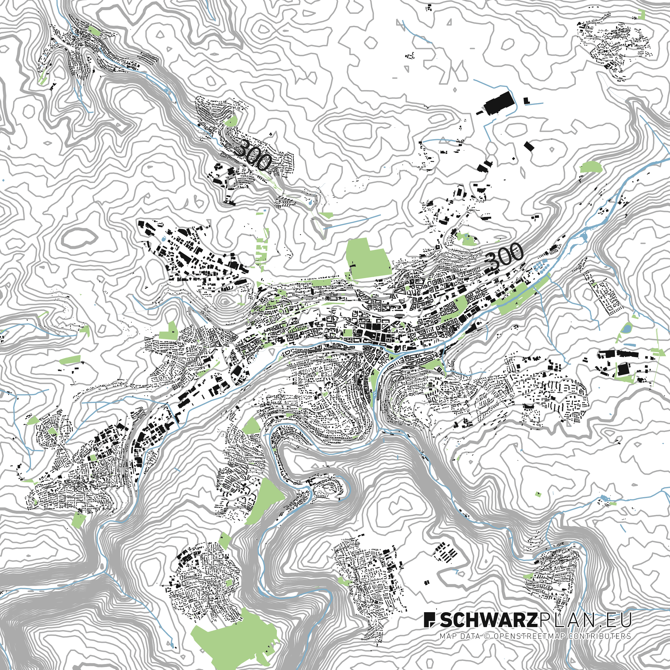 Lageplan von Pforzheim, Singen, Remchingen