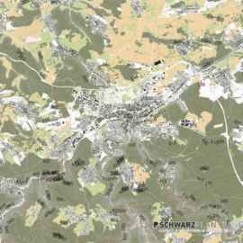 Lageplan von Pforzheim - Singen - Remchingen