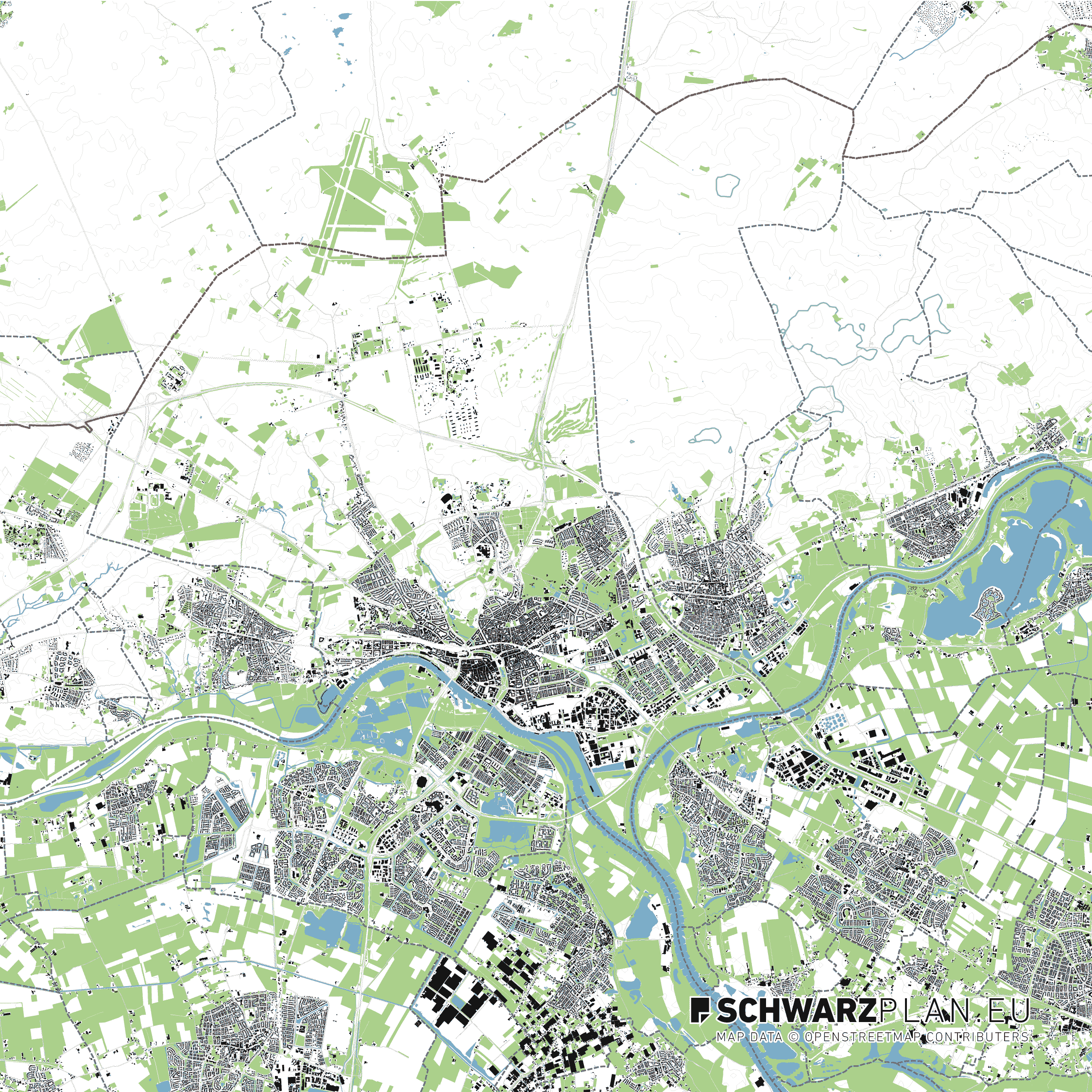 Lageplan von Arnhem