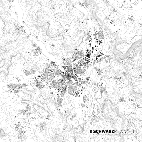 Schwarzplan von Bayreuth