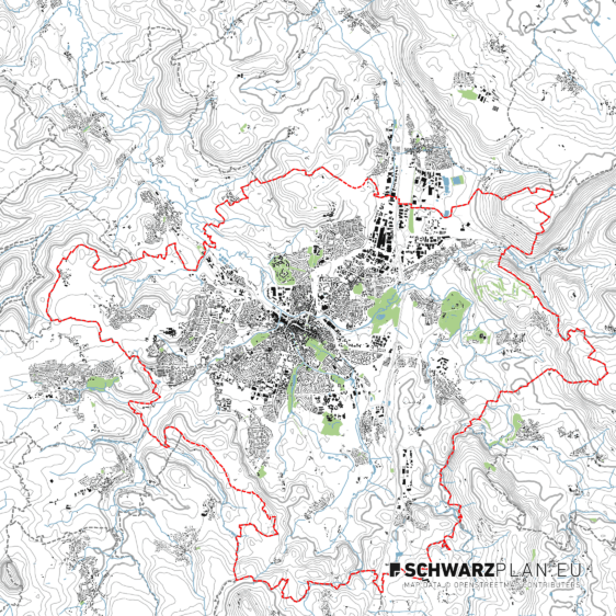 Lageplan von Bayreuth
