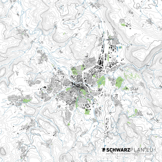 Lageplan von Bayreuth