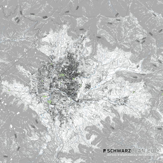 Lageplan von Kathmandu