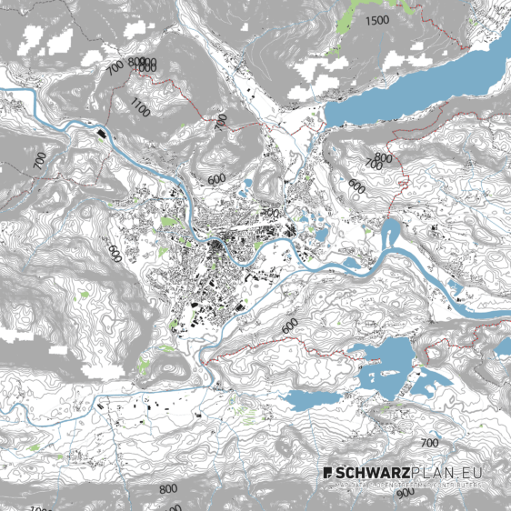 Lageplan von Villach