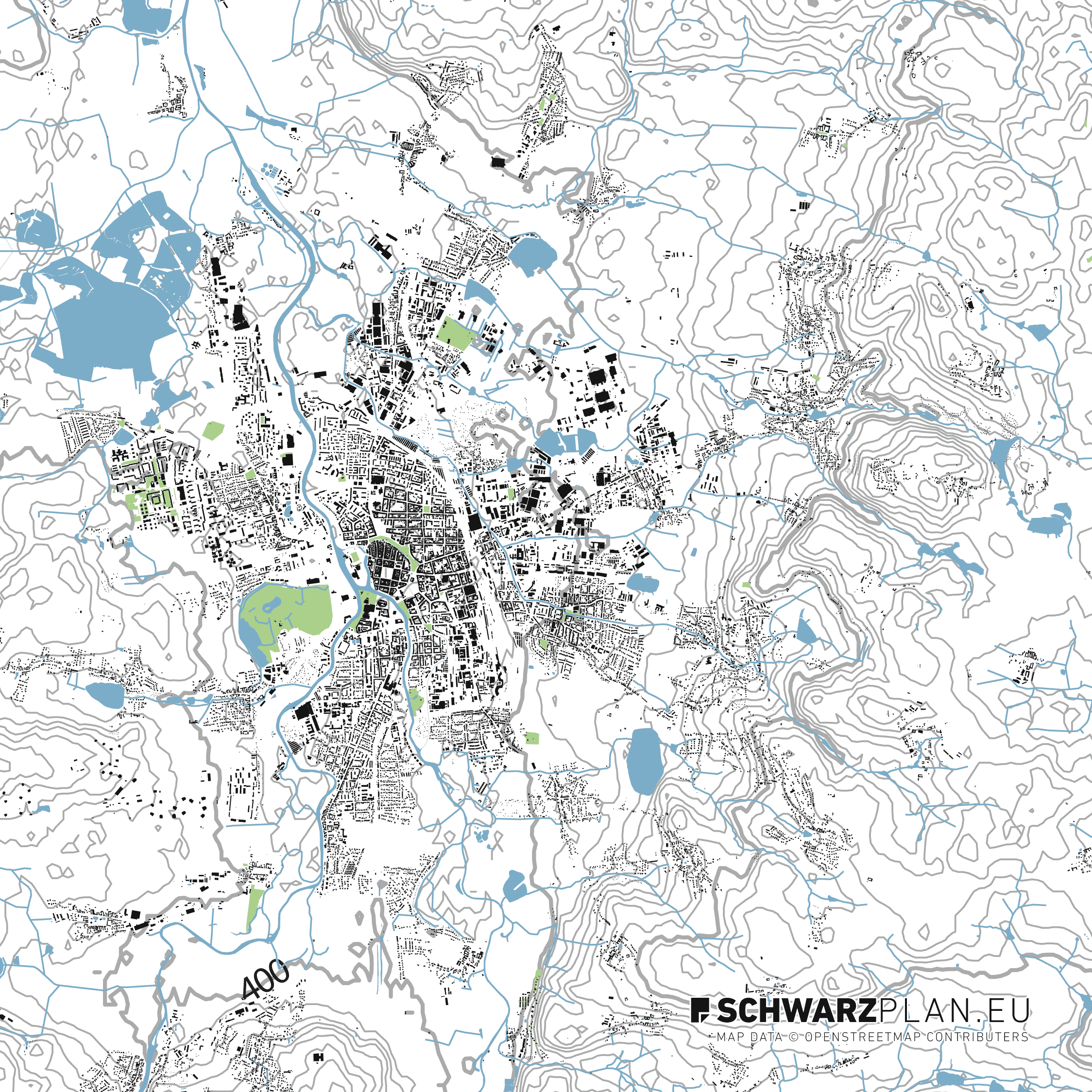 Site Plan of Budweis
