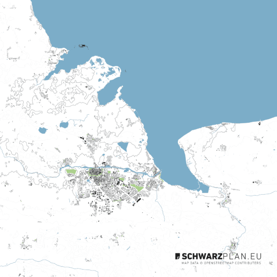 Lageplan von Greifswald