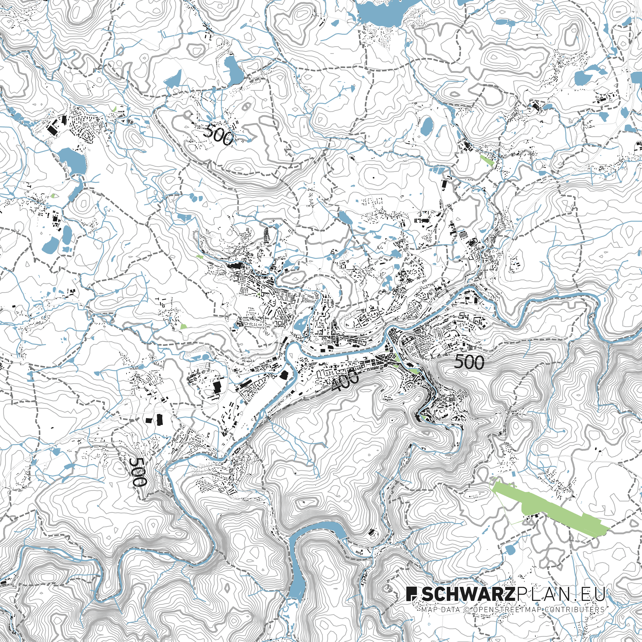Site Plan of Karlovy Vary