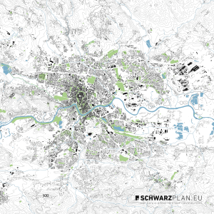 Lageplan von Krakau