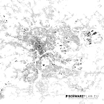 Schwarzplan von Krakau