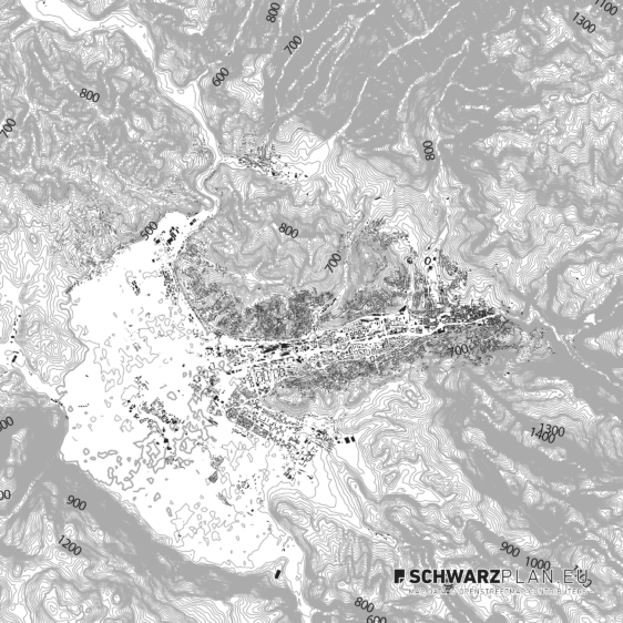 Figure Ground Plan of Sarajevo