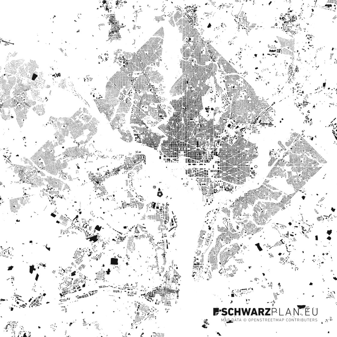 Lageplan & Schwarzplan von New York zum Download als PDF, DWG Plan, 1