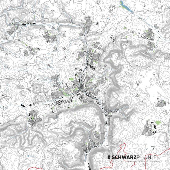 Lageplan von Aalen