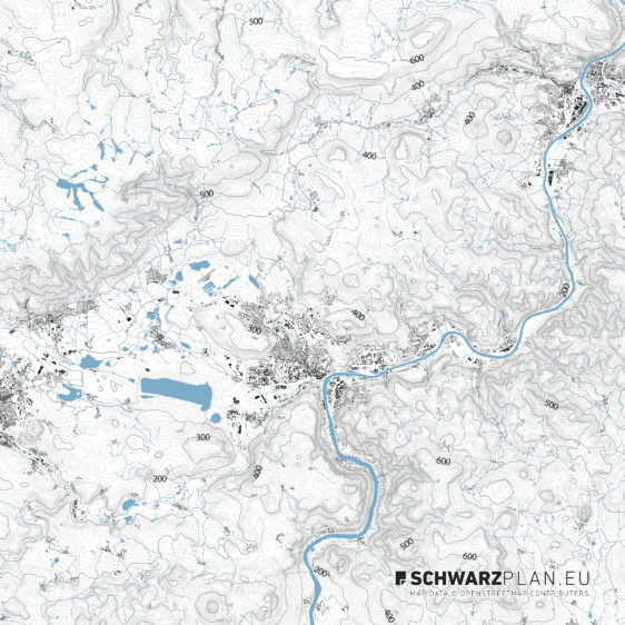 Lageplan von Aussig