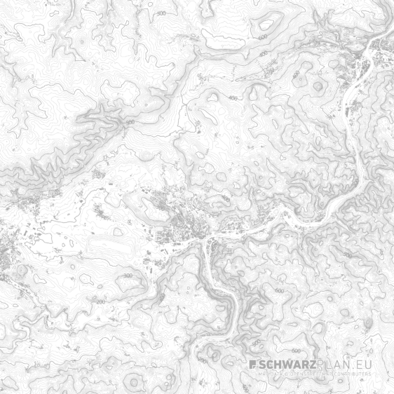 Schwarzplan von Aussig