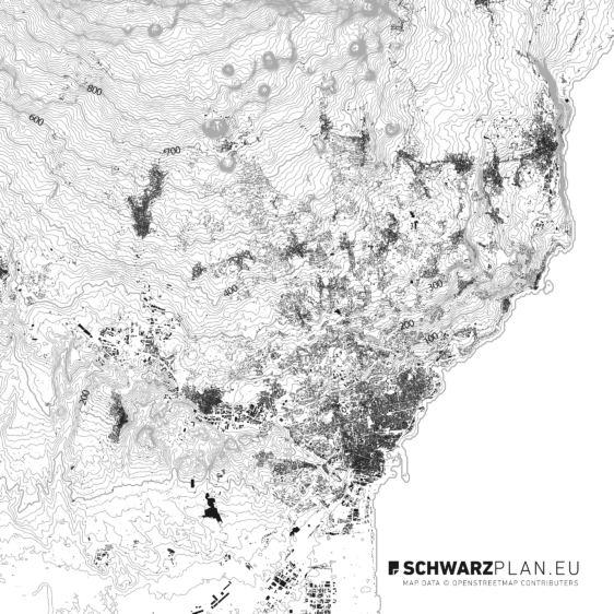Figure Ground Plan of Catania