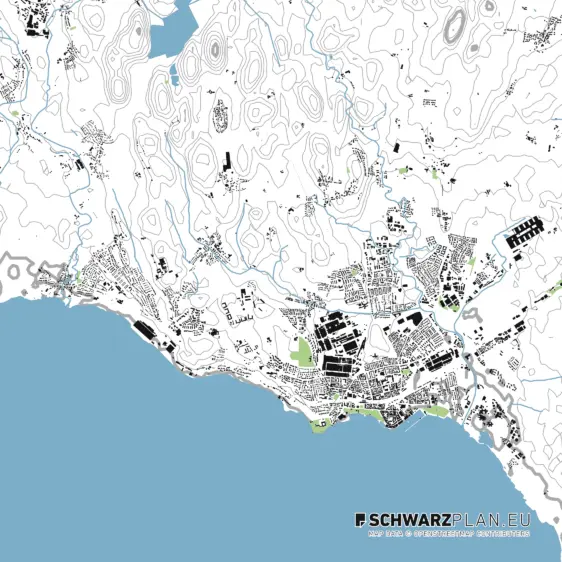 Lageplan von Friedrichshafen