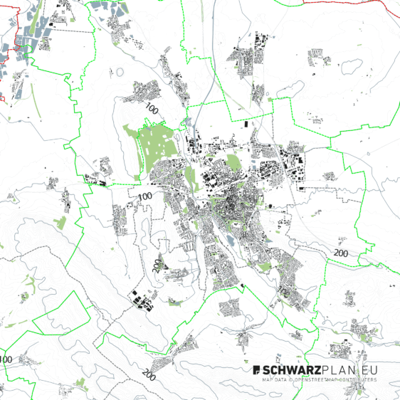 Lageplan von Hildesheim