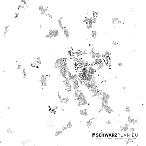 Figure Ground Plan of Hildesheim