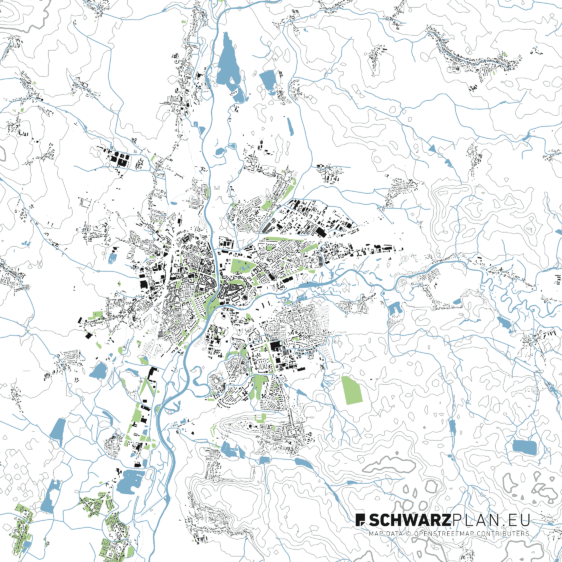 Lageplan von Königgrätz