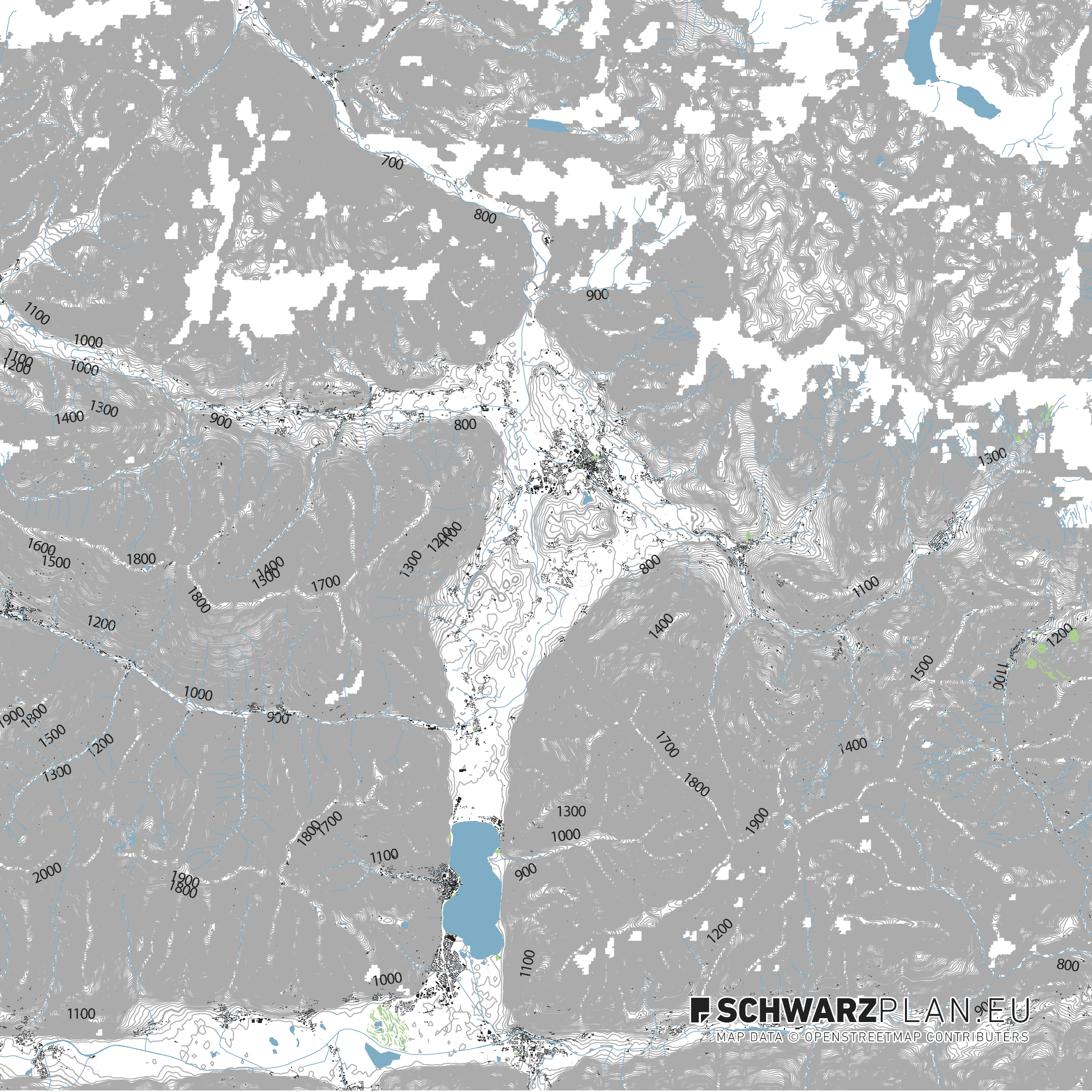 Lageplan von Saalfelden am Steinernen Meer