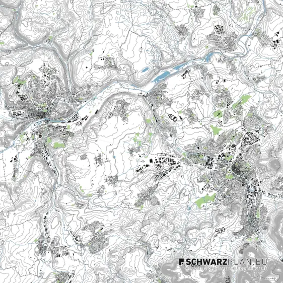 Site Plan of Tübingen and Reutlingen