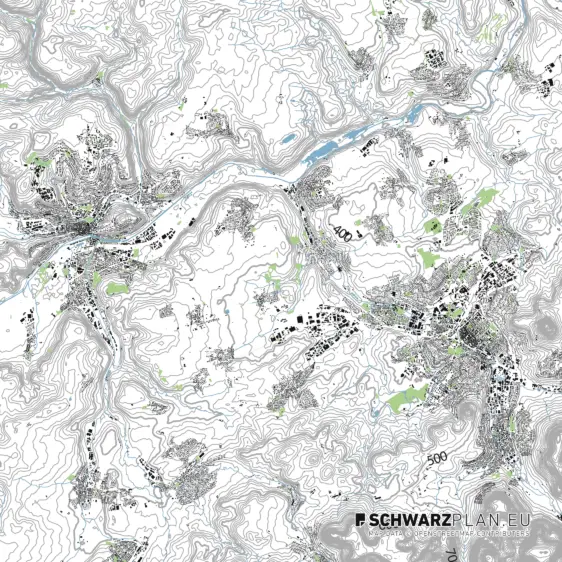 Site Plan of Tübingen and Reutlingen