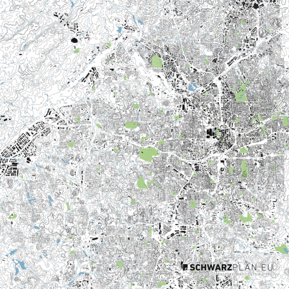 Lageplan von Atlanta