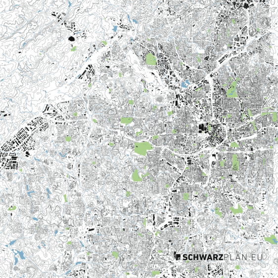 Lageplan von Atlanta