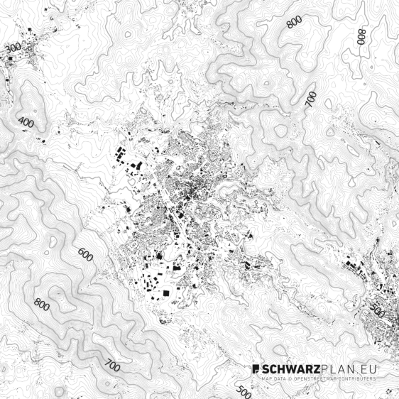Schwarzplan von Reichenberg