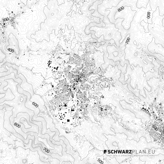 Figure ground plan of Liberec
