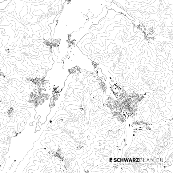 Schwarzplan von Wolnzach