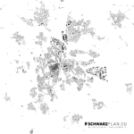 Schwarzplan von Lüneburg