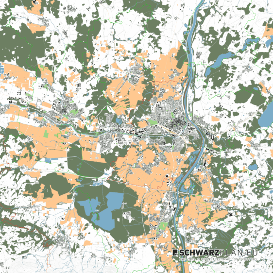 Lageplan von Rosenheim