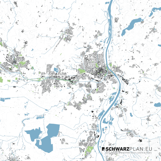 Lageplan von Rosenheim