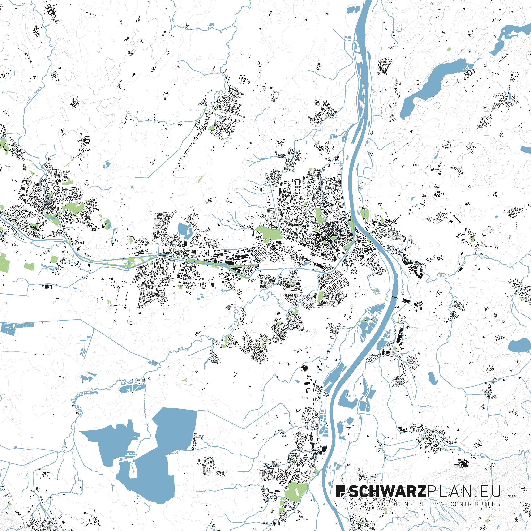Lageplan von Rosenheim