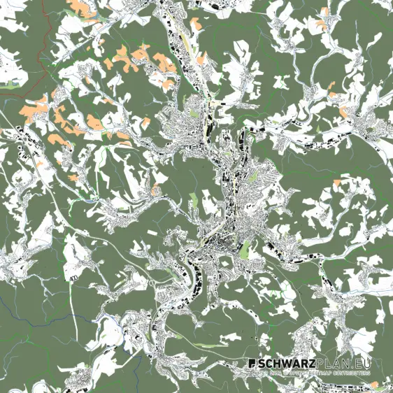 Lageplan von Siegen