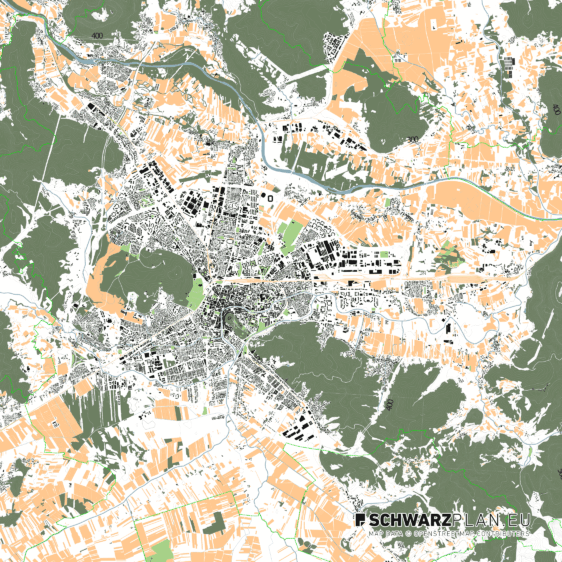 City map of Ljubljana
