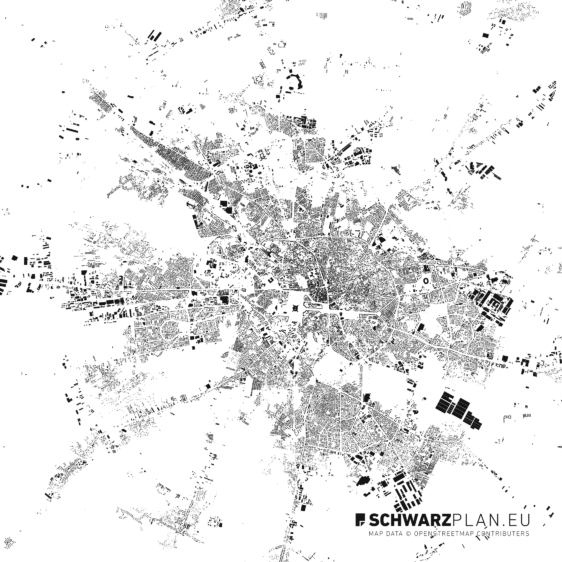 Schwarzplan von Bukarest
