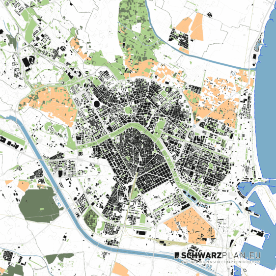 Lageplan von Valencia